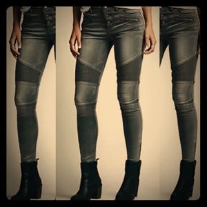 **SOLD** FREE PEOPLE skinny moto style denim jeans